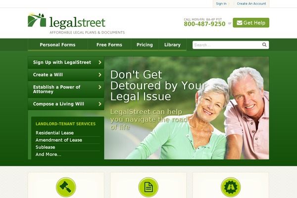 legalstreet.com site used Legalstreet
