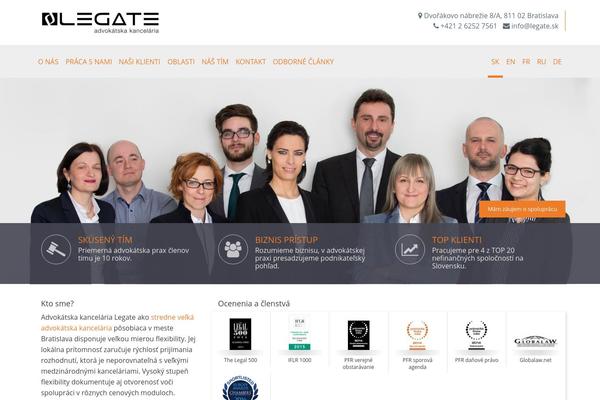 legate.sk site used Legate