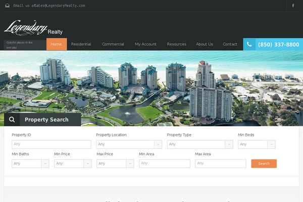 Site using FlexIDX Home Search plugin