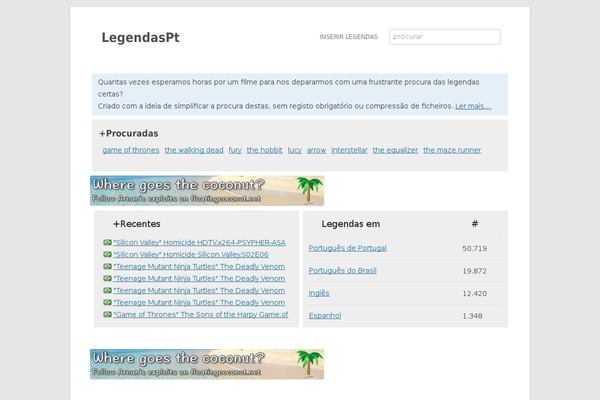 legendaspt.net site used Momentous Lite