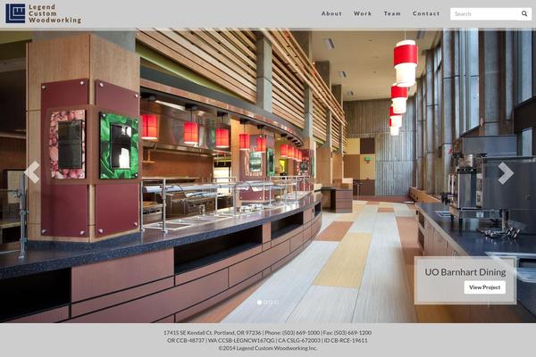 Legend theme site design template sample