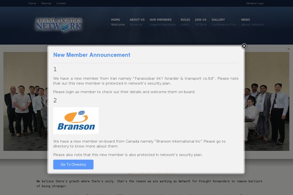 legendlogisticsnetwork.com site used Bb-theme-child-cln