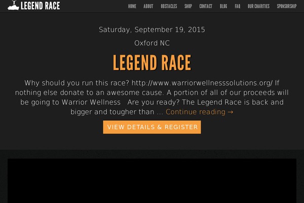 Legendary theme site design template sample