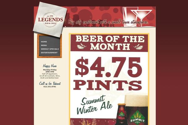 legendsbarandgrill.com site used Legends
