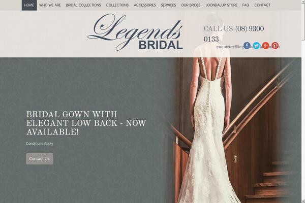 legendsbridal.com.au site used Ceremony