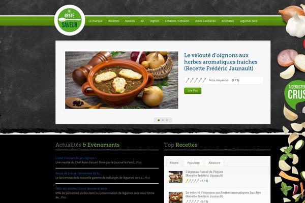 Food Recipes theme site design template sample