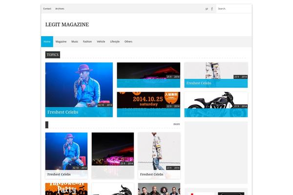 Triangle Magazine theme site design template sample