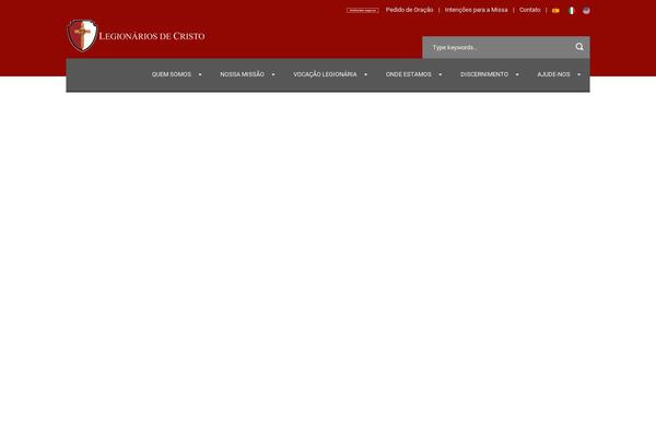 legionariosdecristo.com.br site used Charityhub_v_10