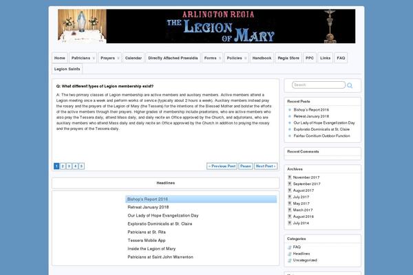 Site using WordPress Event Calendar plugin