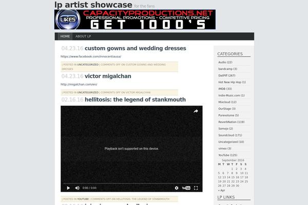 Minimal theme site design template sample