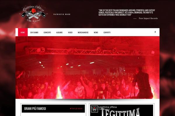 IronBand theme site design template sample