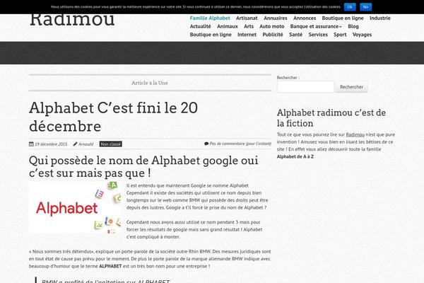 Quark theme site design template sample