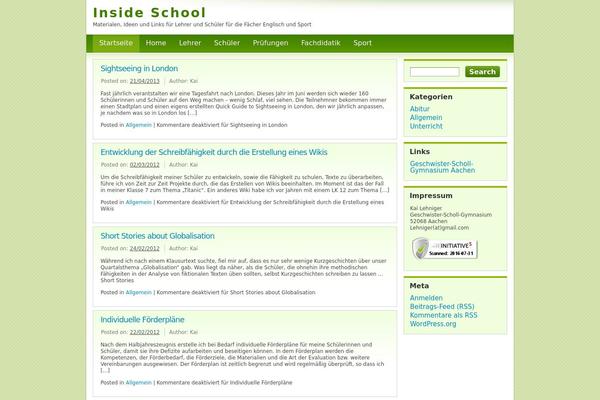 Light Green theme site design template sample