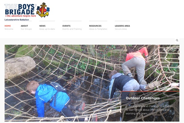 Buntington theme site design template sample