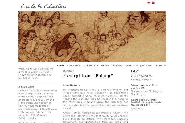 Magzine theme site design template sample