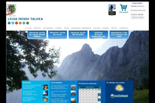 Site using WordPress Event Calendar plugin