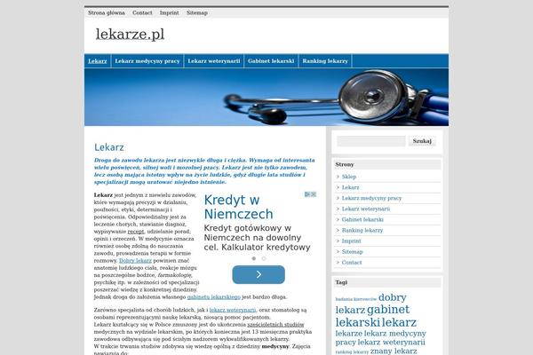 zeeMagazine theme site design template sample