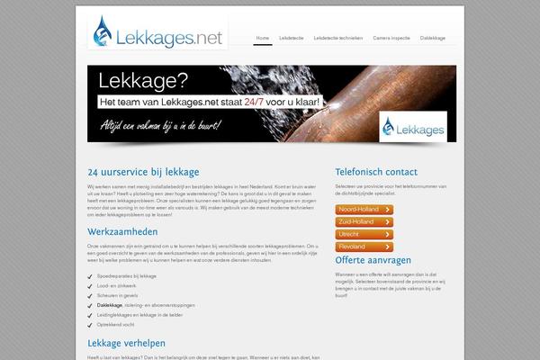 lekkages.net site used Megacorp