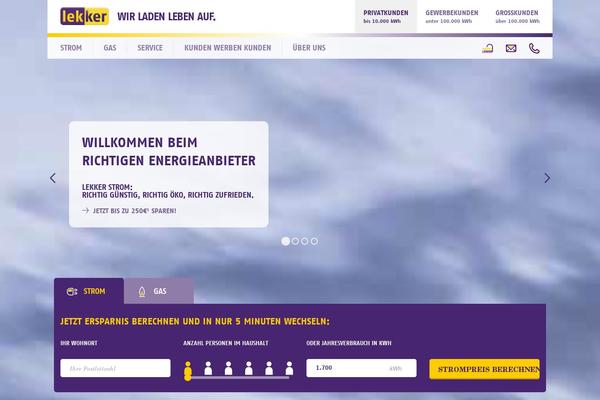 Lekker theme site design template sample