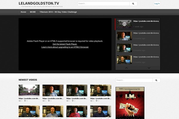 deTube theme site design template sample
