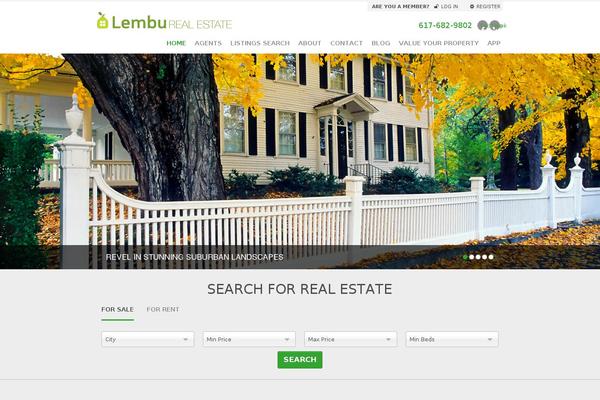 Site using Real Estate Website Builder plugin