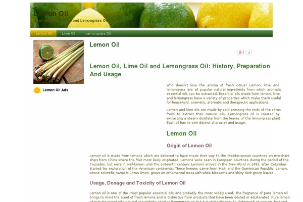 Lemon theme site design template sample