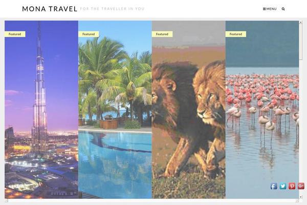 Travel Lite theme site design template sample