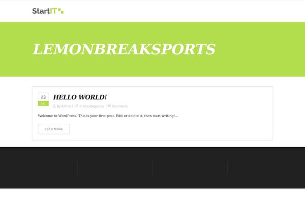 Startit theme site design template sample