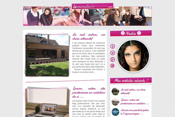 Nadia theme site design template sample