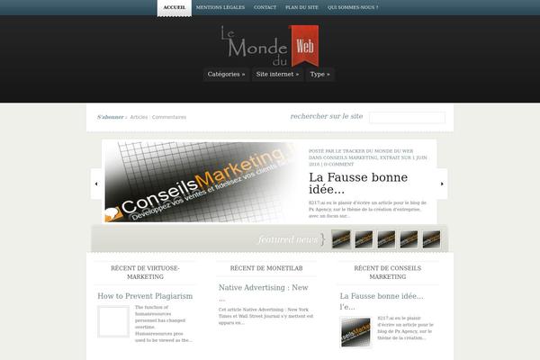 lemondeduweb.fr site used eNews