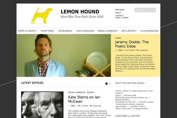 Bezel theme site design template sample