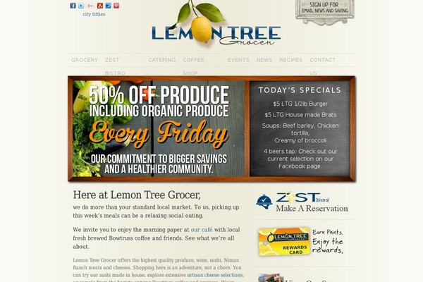 lemontreegrocer.com site used Lemontree-theme