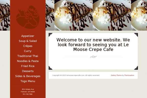 Eatery theme site design template sample
