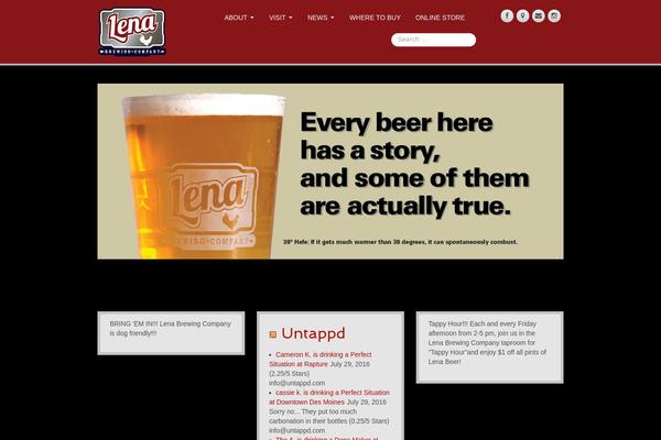 lenabrewing.com site used Parallax Pro