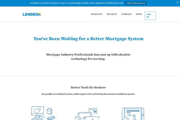 lendesk.com site used Lendesk