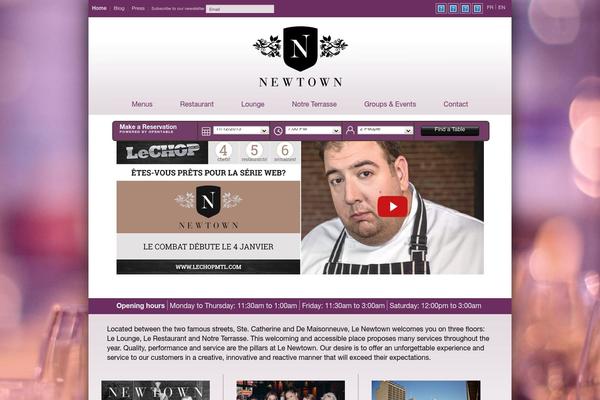 Newton theme site design template sample