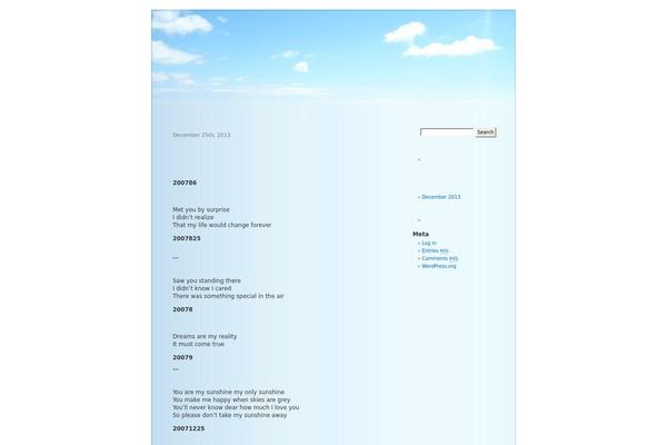 BlueSky theme site design template sample