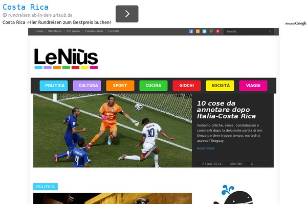 lenius.it site used Neori-child