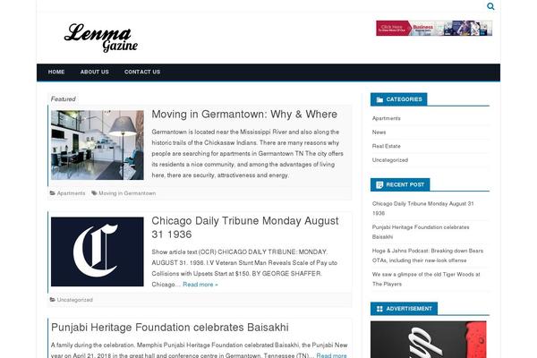 Brick theme site design template sample