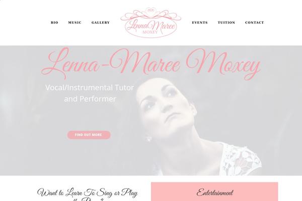 The-core-child theme site design template sample