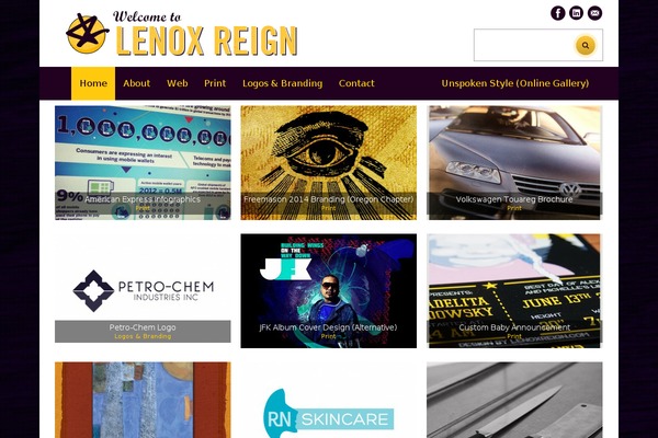 lenoxreign.com site used SimpleGrid