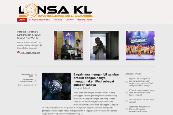 Magazine theme site design template sample