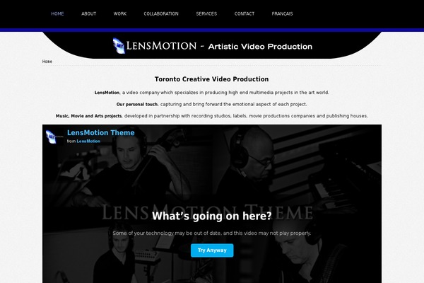 lensmotion.ca site used Wave