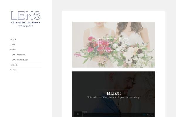 LENS theme site design template sample