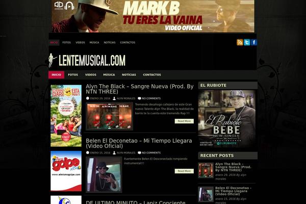 Musicnation theme site design template sample