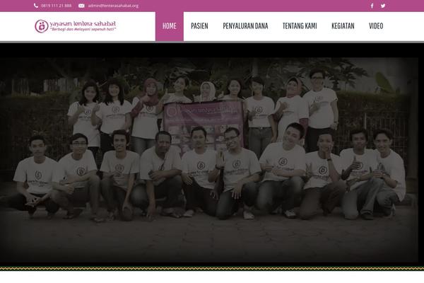 GiveAHand theme site design template sample