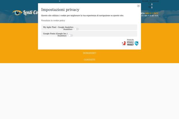 Site using Myagileprivacy plugin