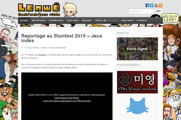 Site using Twitch Status plugin