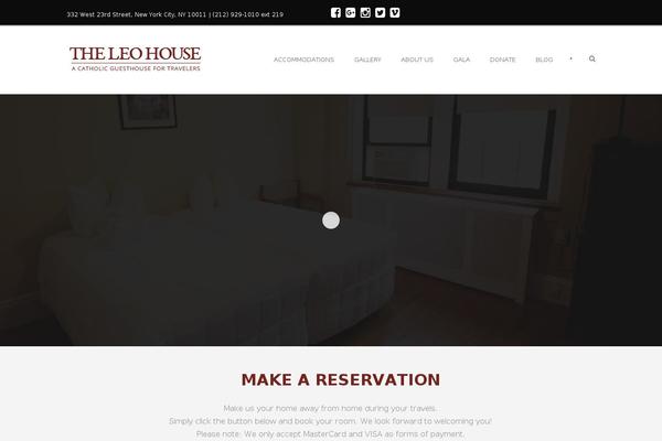 Site using Gdlr-hotel plugin