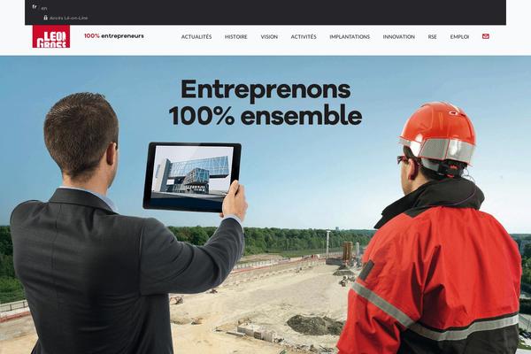 Leon theme site design template sample